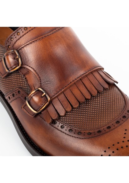 Lhotse Microlight Taban Çift Tokalı Hakiki Deri Erkek Klasik Ayakkabı, Monkstrap, Loafer