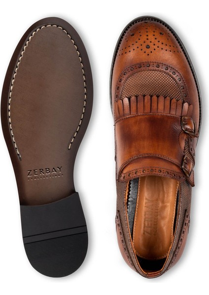 Lhotse Microlight Taban Çift Tokalı Hakiki Deri Erkek Klasik Ayakkabı, Monkstrap, Loafer