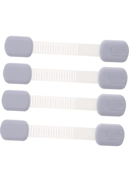 4 Adet Çekmece Kilidi Bebek Prova Bebek Güvenliği Kilidi Plastik Kilit Çocuk Buzdolabı Çocuk Dolap Kilidi Bebek Kapı Kilidi Çocuk Güvenlik Mandalları Beyaz Abs Kayış Yürüyor Dolap (Yurt Dışından)