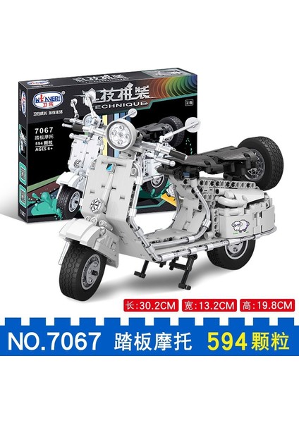 Wei Le 8107-8110 Motosiklet Modeli Çocuk Eğitici Montajlı Yapı Taşı Oyuncakları [wei Le] 7067 Pedallı Motosiklet (Yurt Dışından)