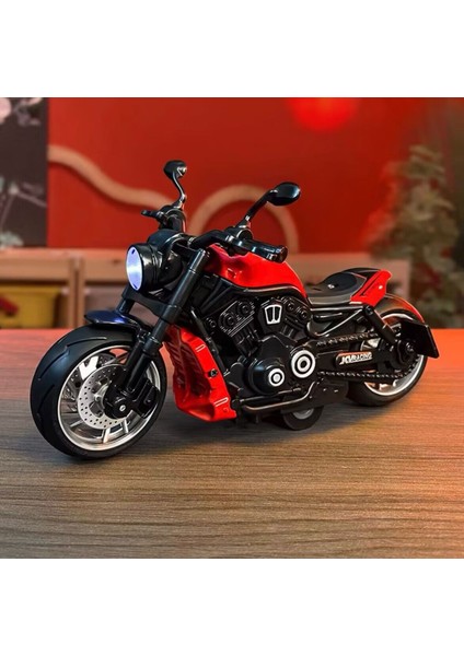 Çocuk Oyuncak Polis Arabası Modeli Simülasyon Motosiklet Alaşım Araba Modeli Çocuk Geri Çekilebilir Oyuncak Araba Işık ve Ses Efektleri Erkek [wolverine] Kırmızı 15*7.5*8 (Yurt Dışından)