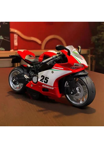 Çocuk Oyuncak Polis Arabası Modeli Simülasyon Motosiklet Alaşım Araba Modeli Çocuk Geri Çekilebilir Oyuncak Araba Işık ve Ses Efektleri Erkek [wolverine] Kırmızı 15*7.5*8 (Yurt Dışından)