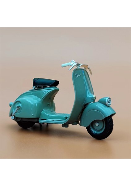 Meritor Ducati Kawasaki H2R Motosiklet R1 Modeli Simülasyon Alaşım Motosiklet Süsleri Koleksiyonu Piaggio 1946VESPA 98-Gri Mavi (Yurt Dışından)