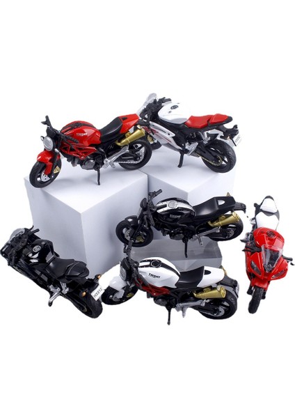 1:18 Alaşım Slayt Motosiklet Simülasyon Motosiklet Modeli Kek Dekorasyon Süsler Çocuk Oyuncak Alaşım Slayt Du Kd (Beyaz) (Yurt Dışından)