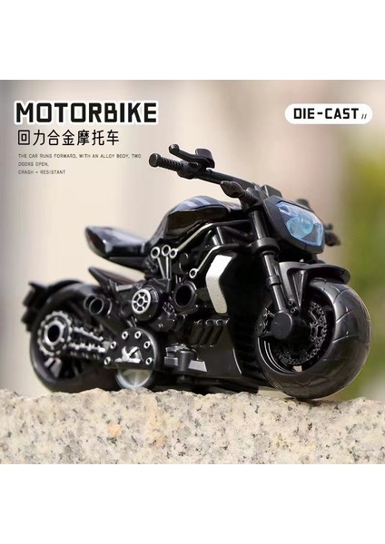 Alaşım Geri Çekilebilir Motosiklet Statik Modeli Süsler Ağır Sanayi Motosiklet Oyuncak Simülasyon Yarış Anahtarlık Kırmızı Sedefli (Yurt Dışından)