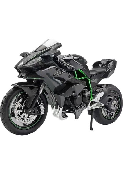 1/12 Kawasaki H2R Simülasyon Alaşım Motosiklet Modeli Çocuk Pürüzsüz Oyuncak Motosiklet Modeli Bmw Mavi ve Beyaz Tabanı ile (Yurt Dışından)