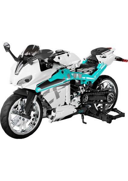 Senbao Yapı Taşları Spring Breeze 250SR Motosiklet Montaj Yapı Taşı Modeli Küçük Parçacık Erkek Çocuk Oyuncakları ile Uyumlu 701811 Cyberpunk Motosiklet [803 Parçacıklar] (Yurt Dışından)