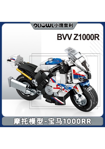 Yapı Taşlarıyla Uyumlu Motosiklet Modeli Çocuk Montajlı Küçük Parçacık Oyuncak Motosiklet Yarışı Kawasaki 10R·440 Parçacıklar (Yurt Dışından) modelleri