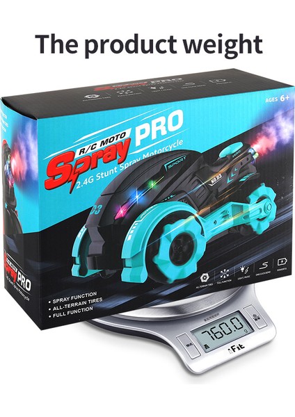 Çocuk Akrobasi Motosikleti Sprey Uzaktan Kumandalı Araba 2.4g Drift Rotasyonu Yüksek Hızlı Yandan Seyahatli Off-Road Uzaktan Kumandalı Motosiklet Mavi Dublör Çift Taraflı Araba (Yurt Dışından) indirimleri