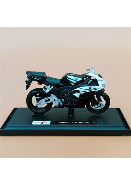 Meritor Ducati Kawasaki H2R Motosiklet R1 Modeli Simülasyon Alaşım Motosiklet Süsleri Koleksiyonu Honda Cbr 1000RR-SIYAH (Yurt Dışından)