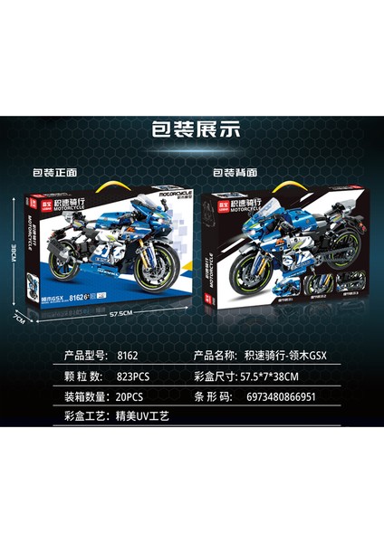 Motosiklet Yapı Taşları ile Uyumlu Kawasaki Motosiklet Modeli Çocuk Yaratıcı Montaj Oyuncakları Erkek 8102-JISU Sürme Gerektirmeyen Yapı Taşı Kask (Yurt Dışından) fiyatları