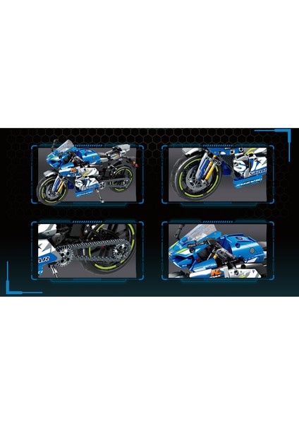 Motosiklet Yapı Taşları ile Uyumlu Kawasaki Motosiklet Modeli Çocuk Yaratıcı Montaj Oyuncakları Erkek 8102-JISU Sürme Gerektirmeyen Yapı Taşı Kask (Yurt Dışından) fırsatları