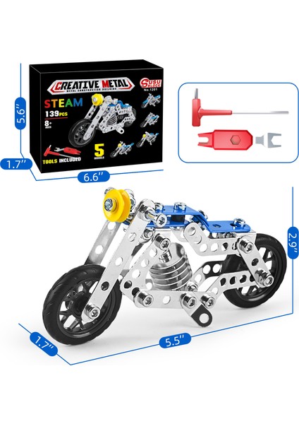 Metal Askeri Uçak Yapı Taşı Seti Motosiklet Itfaiye Aracı Çocuk Eğitim Montaj Oyuncak Modeli F1 Denklem Arabası (201 Adet) (Yurt Dışından)