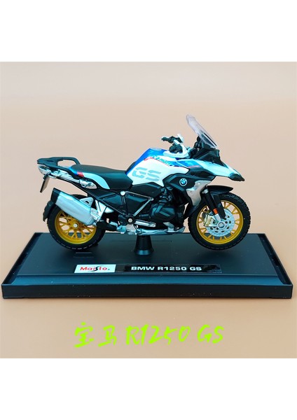 Meritor Ducati Kawasaki H2R Motosiklet R1 Modeli Simülasyon Alaşım Motosiklet Süsleri Koleksiyonu Bmw R1250 Gs-Mavi (Yurt Dışından)