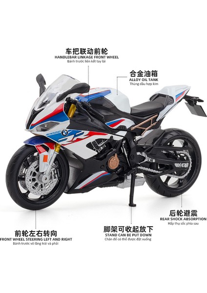 (Kutulu) Simülasyon 1:12 Bmw Honda S1000RR Alaşım Motosiklet Modeli Süsleme 644102 Latte Art (Yurt Dışından) fırsatları