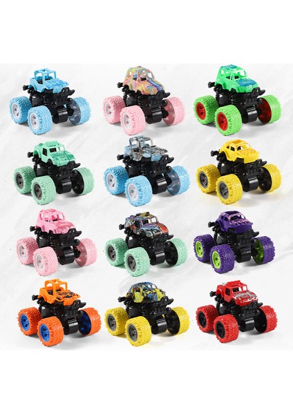 Çocuk Dört Tekerlekten Çekiş Atalet Arazi Aracı Oyuncak Araba Dublör Motosiklet Araba Oyuncak Modeli Macaron Pembe Arazi Aracı (Yurt Dışından)