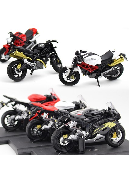 Motosiklet Modeli Pasta Süsleri Alaşım Motosiklet Yaratıcı Dekorasyon Kadın Motosiklet Modeli Oyuncak Araba Ymh Motosiklet Kırmızı (Yurt Dışından)