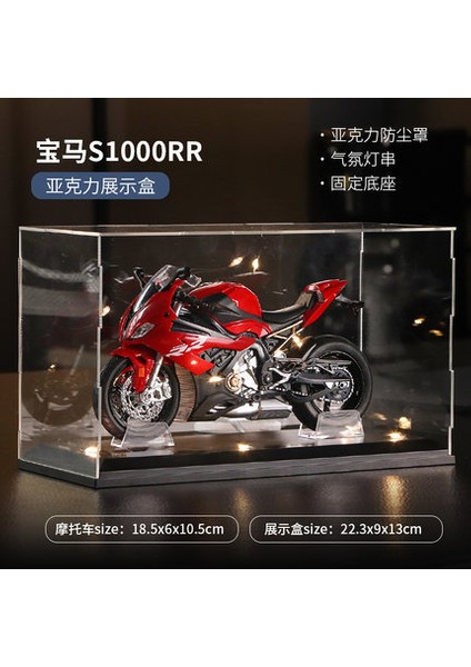 1:12 Kawasaki Motosiklet Modeli Ducati Alaşım Motosiklet Modeli Çocuklar Için Ses Pürüzsüz Xingbao S1000RR-KIRMIZI (Toz Örtüsü Seti) (Yurt Dışından)
