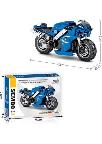 Yapı Taşları Harley Motosiklet Motosiklet Modeli Çocuk Eğitici Montaj Oyuncak Kawasaki Çocuk Hediye B Bmw Motosiklet [302 Parçacıklar] (Yurt Dışından)