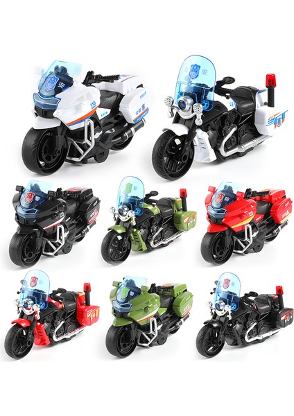 Kız Erkek Atalet Araba Motosiklet Çocuk Araba Pençe Makinesi Anaokulu Oyuncak Harley Motosiklet [beyaz] (Yurt Dışından)