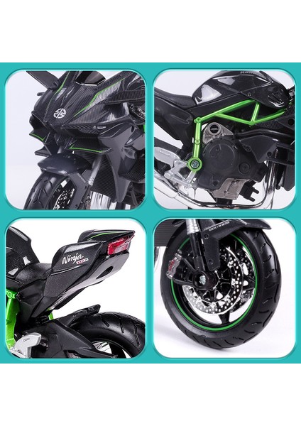Meritor Şekil 1: 12 Kawasaki Ninja Ducati 1199 Büyük Şeytan Yamaha Motosiklet Modeli Simülasyon Alaşım Ducati 696 Kırmızı (Yurt Dışından)