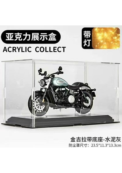 1/12 Kawasaki H2R Simülasyon Alaşım Ses ve Işık Motosiklet Ninja Modeli Çocuk Oyuncak Süsler Jinjila 300 Gümüş + Taban + Akrilik Kutu (Yurt Dışından)
