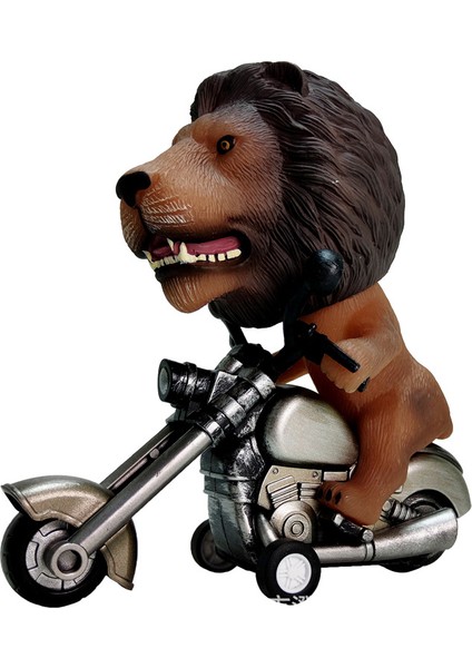 Çocuk Oyuncak El Boyaması Atalet Motosiklet Simülasyon Dinozor Hayvan Motosiklet Hediye Modeli Oyuncak M23-2 Triceratops (Yurt Dışından)