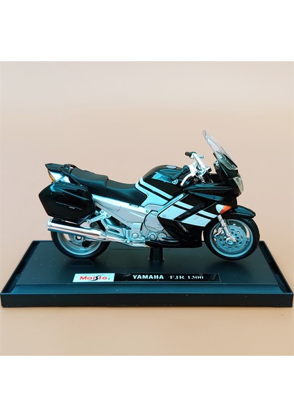 Meritor Ducati Kawasaki H2R Motosiklet R1 Modeli Simülasyon Alaşım Motosiklet Süsleri Koleksiyonu Yamaha Fjr 1300 - Siyah ve Beyaz (Yurt Dışından)