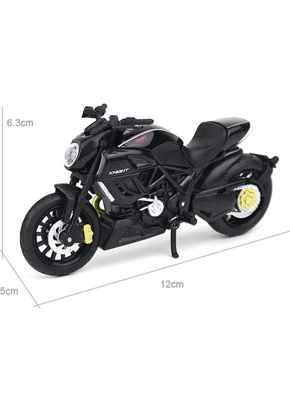 Motosiklet Modeli Pasta Süsleri Alaşım Motosiklet Yaratıcı Dekorasyon Kadın Motosiklet Modeli Oyuncak Araba Dkd Büyük Şeytan Sokak Arabası Siyah (Yurt Dışından)