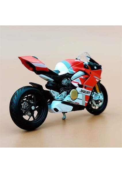 Meritor Ducati Kawasaki H2R Motosiklet R1 Modeli Simülasyon Alaşım Motosiklet Süsleri Koleksiyonu Ducati 696-KIRMIZI (Yurt Dışından)