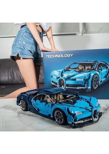 Moc Tasarım Yapı Taşları ile Uyumlu Spor Araba Motosiklet Modeli Bulmaca Montaj Küçük Parçacık Yapı Taşı Oyuncaklar 1:14 Küçük Bez (Yurt Dışından)
