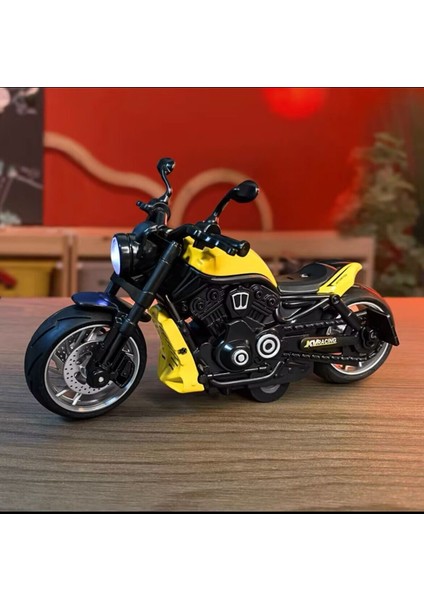 Çocuk Oyuncak Polis Arabası Modeli Simülasyon Motosiklet Alaşım Araba Modeli Çocuk Geri Çekilebilir Oyuncak Araba Işık ve Ses Efektleri Erkek [wolverine] Sarı 15*7.5*8 (Yurt Dışından)