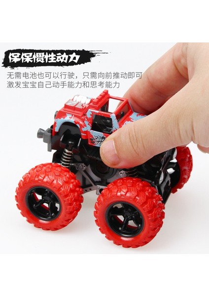 Çocukların Ataletsel Dört Tekerlekten Çekişli Off-Road Aracı Akrobasi Rulo Motosiklet Modeli Düşmeyi Önleyen Oyuncak Araba [kırmızı] (Yurt Dışından) fiyatları