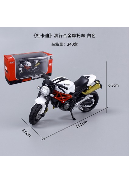 1:18 Alaşım Slayt Motosiklet Simülasyon Motosiklet Modeli Kek Dekorasyon Süsler Çocuk Oyuncak Alaşım Slayt Ya Mh (Siyah) (Yurt Dışından) modelleri
