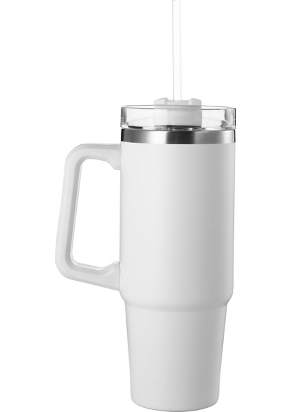Lumin Quencher Tumbler 0,89 Litre Vakum Yalıtımlı Termos Bardak Kapaklı ve Pipetli Snow White modelleri