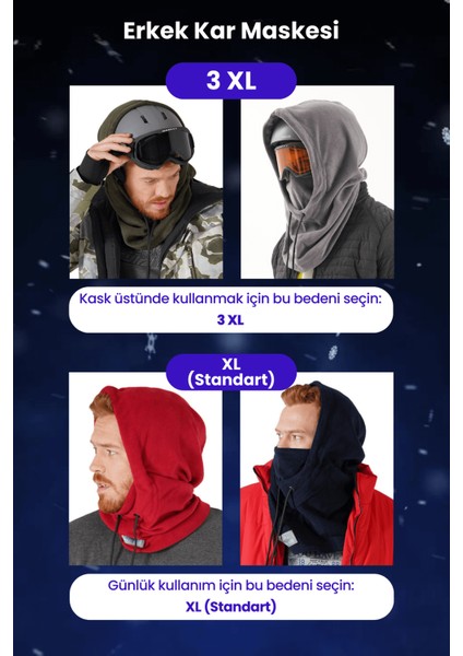 Erkek Polar Kar Maskesi fiyatları