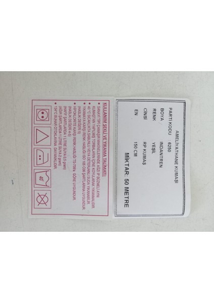 Ameliyathane Yeşil Keten Kumaş 1 Top: 50 mt