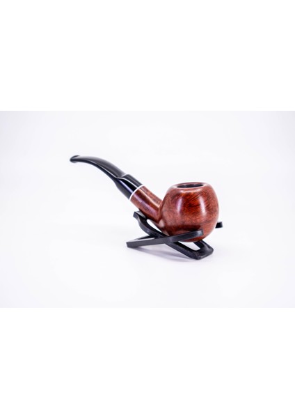 Kırmızı Yıldız 234 9mm. Filtreli Akrilik Saplı Pipo - Bent Billiard 237099