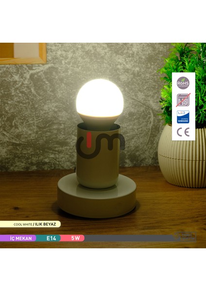 9W LED Top Ampul 4000K Günışığı 220V 5W E14