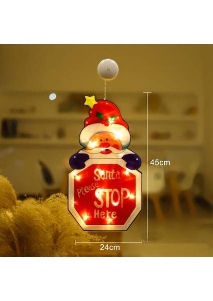 LED Noel Dekoratif Işıklar Noel Baba Kardan Adam Şekli (Yurt Dışından)