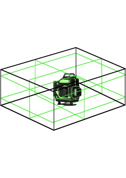 Çok Işlevli 16 Çizgili Lazer Seviye Aleti 3° Kendinden (Yurt Dışından)