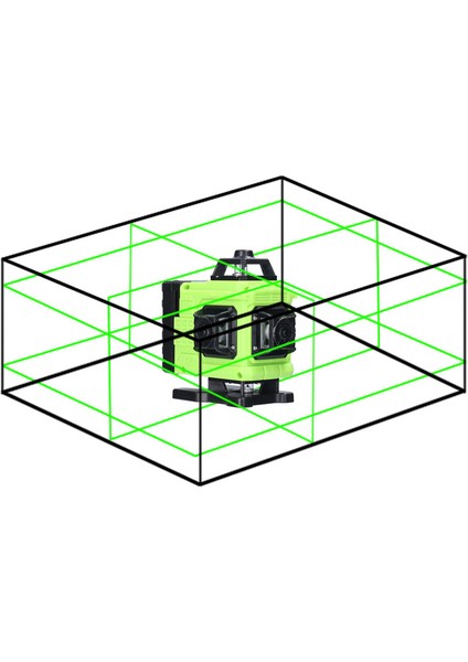 Çok Fonksiyonlu 16 Çizgi Lazer Seviyesi 3 ° Kendinden (Yurt Dışından)