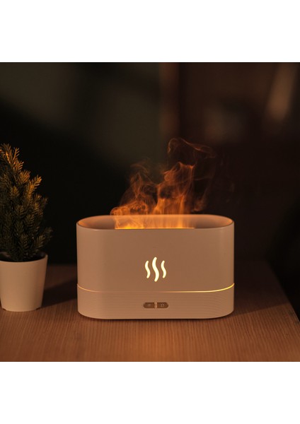 Sınır Ötesi Alev Aroma Yayıcı Ev Mini Difüzör Gece (Yurt Dışından)
