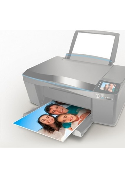 100 Adet 6 Inç Mürekkep Püskürtmeli Kağıt Fotoğraf Kağıdı - Beyaz (Yurt Dışından)