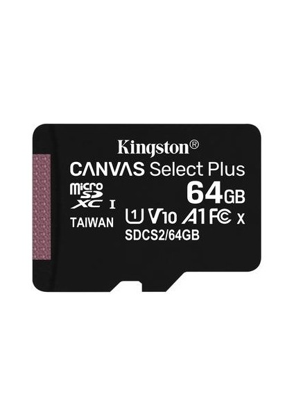 64GB Microsdxc Canvas Select Plus 100R A1 C10 Card + Adapter