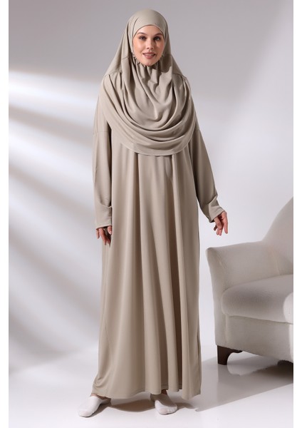 Vizon Kadın Çantalı Pratik Başörtülü Tek Parça Namaz Elbisesi fiyatları
