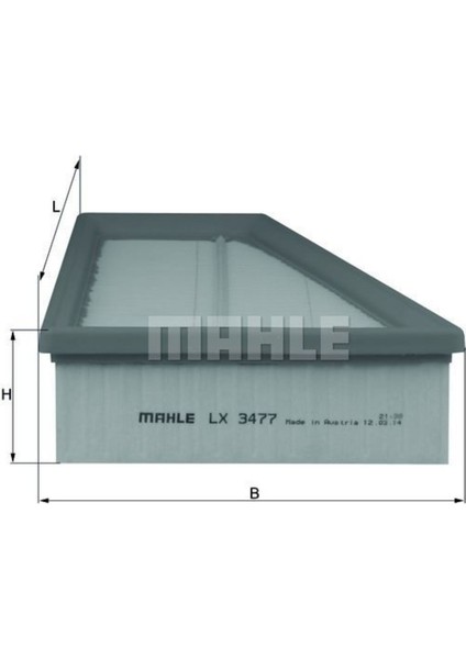 LX3477 Hava Filtresi Mercedes W176 W246 W117 12-
