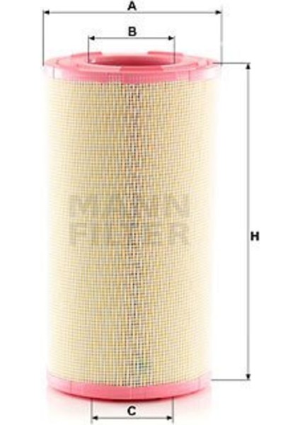 C28028 ( C28028) Hava Filtresi (Ağır Vasıta) (C28003) Uyumlu