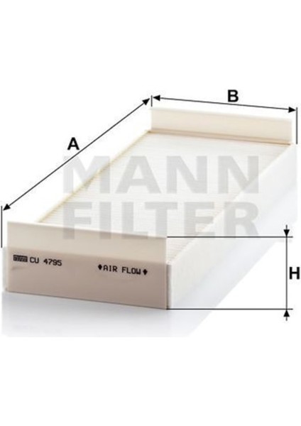 CU4795 Polen Filtresi Man T G A Serıe CU4795