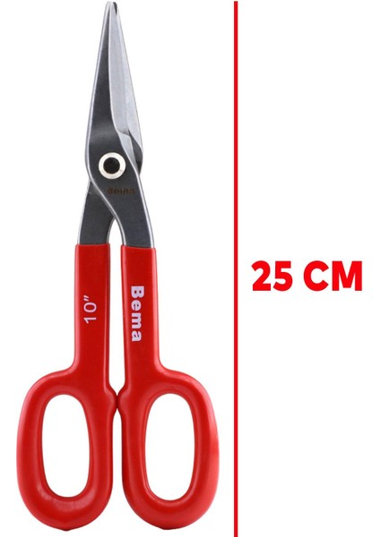 Bema Izole Saplı Tenekeci Sac Kesme Makası 25 cm indirimleri